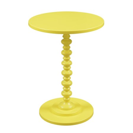 CONVENIENCE CONCEPTS Palm Beach Spindle Table, Yellow HI2539658